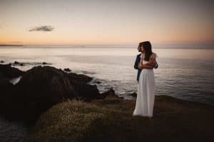photographe mariage nantes rock folk la baule plage falaise