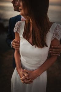 photographe mariage nantes rock folk la baule plage falaise