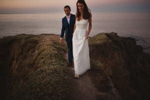 photographe mariage nantes rock folk la baule plage falaise