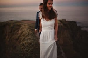 photographe mariage nantes rock folk la baule plage falaise