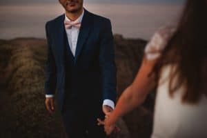 photographe mariage nantes rock folk la baule plage falaise