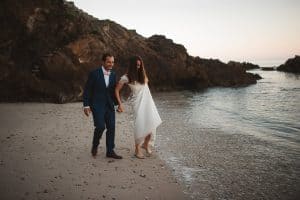photographe mariage nantes rock folk la baule plage falaise