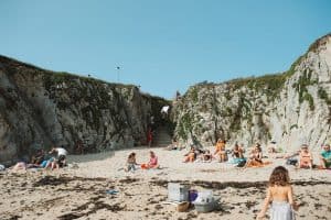 photographe mariage nantes rock folk la baule plage falaise