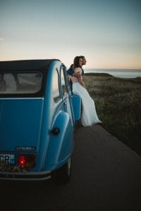 photographe mariage nantes rock folk la baule plage falaise