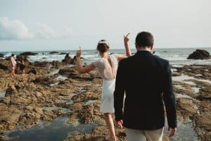 photographe mariage nantes rock folk la baule plage falaise
