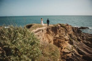 photographe mariage nantes rock folk la baule plage falaise