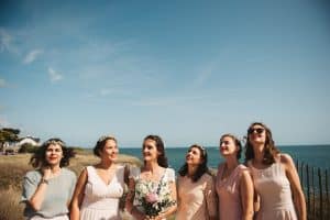 photographe mariage nantes rock folk la baule plage falaise