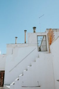 monopoli, stairs, beach, sea