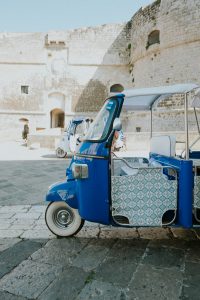 otranto, photography, tuktuk, ape, vespa, rickshaw