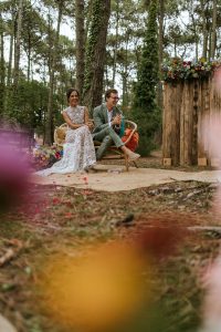 photographe forêt mariage cérémonie slow village