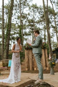 photographe forêt mariage cérémonie slow village