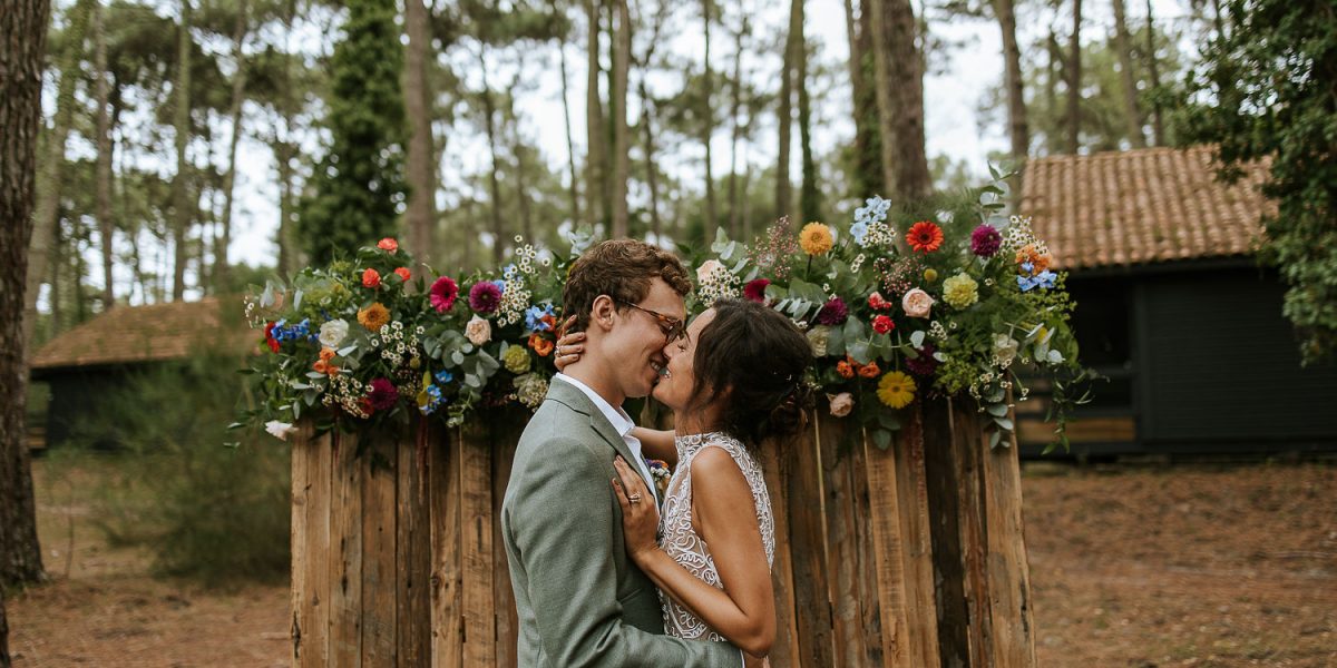 photographe forêt mariage cérémonie slow village pierre et julie films