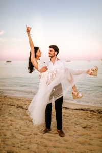photographe mariage st tropez plage