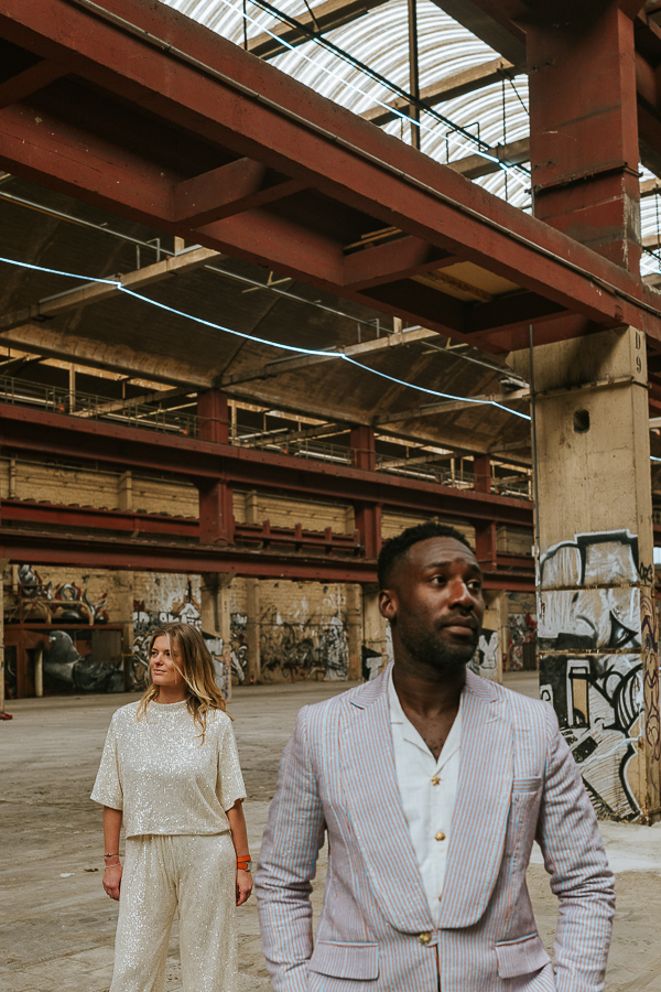 photographe mariage industriel entrepot urbain
