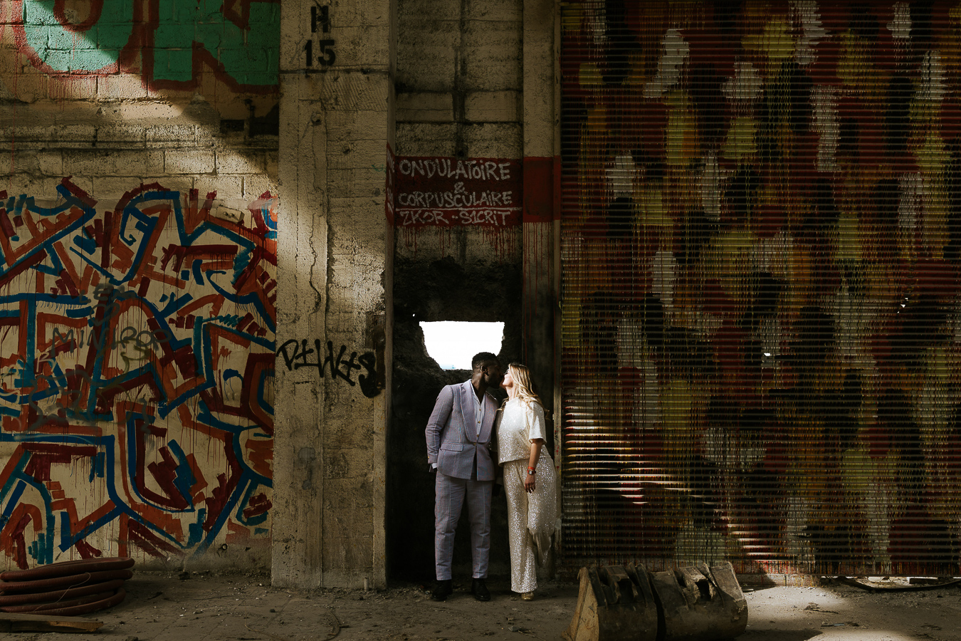 mariage civil industriel entrepot Paris